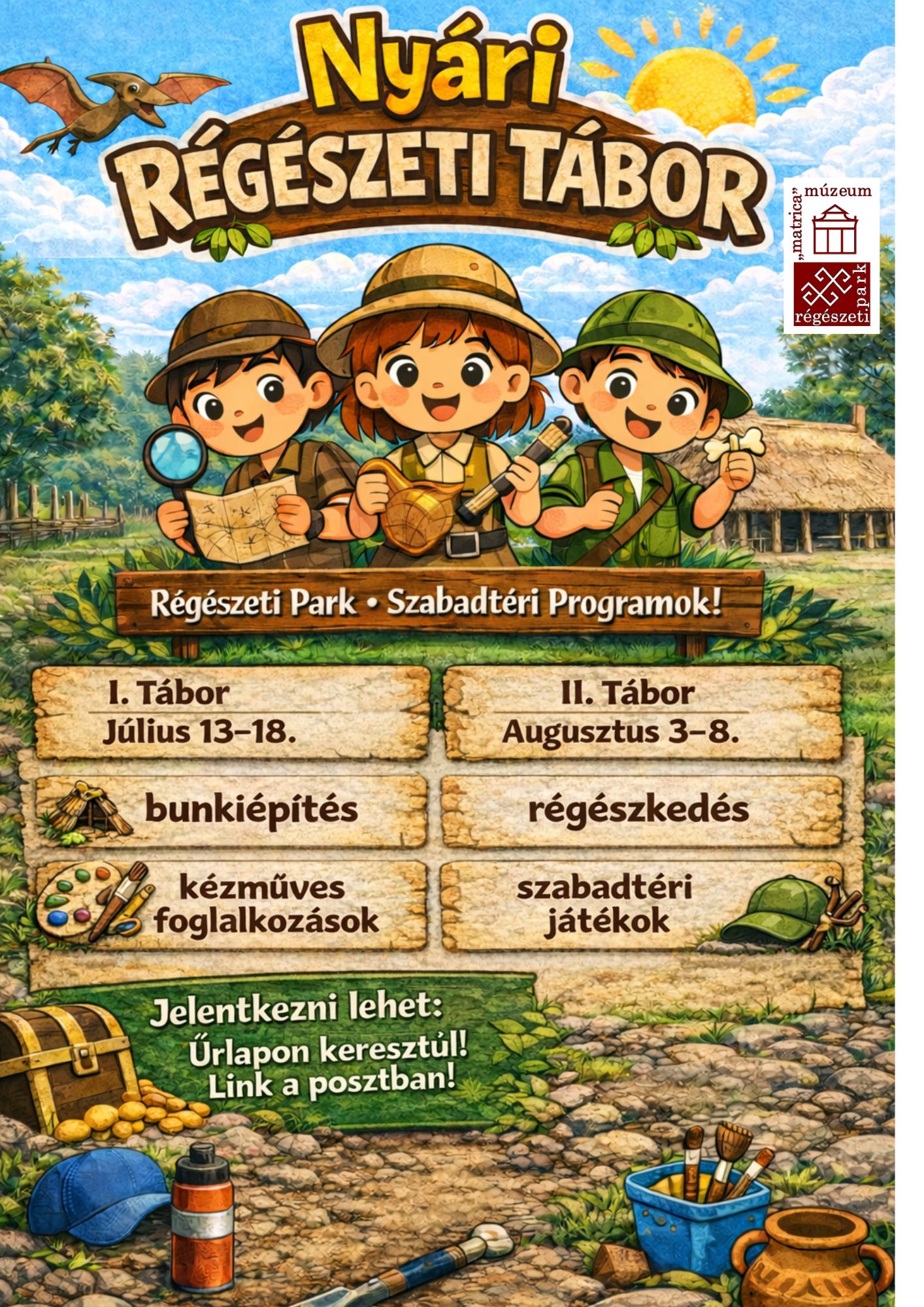 Nyári Táborok a Régészeti Parkban